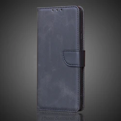 Luxurious PU Leather Wallet Flip Cover with Card Holder for Smartphones - Protective Phone Case & Holster (ASMD XNW Black Gray)
