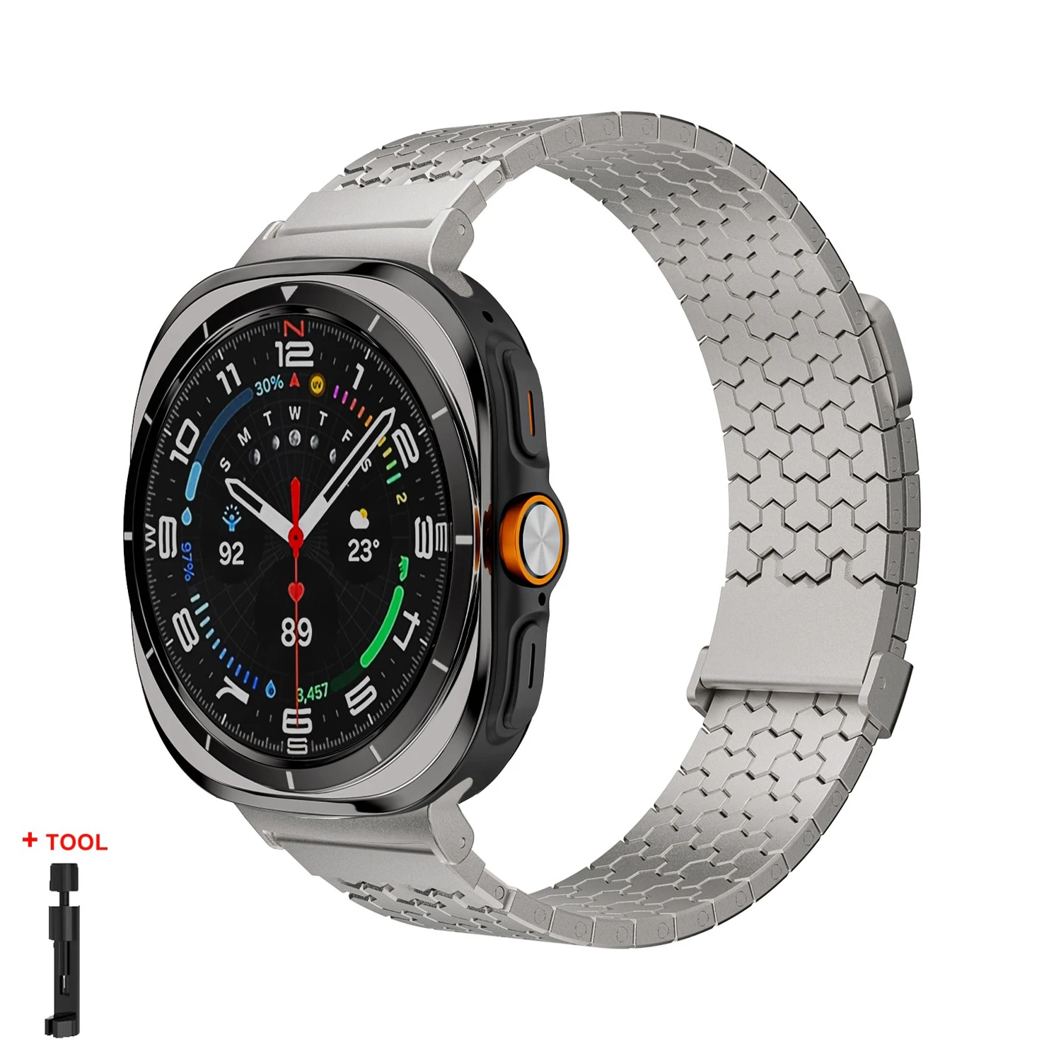 Luxury Stainless Steel Magnetic Strap - Premium Smartwatch Accessory