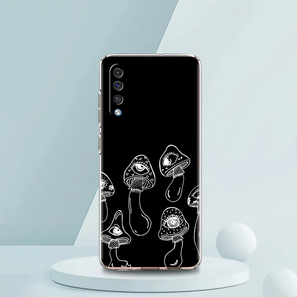 Pilz transparente Telefon hülle für Samsung Galaxy A12 A22 A50 A70 A40 A10 A20 A30 A02 A03S A04 Abdeckung Silikon hülle Coque Capas – Detail 7