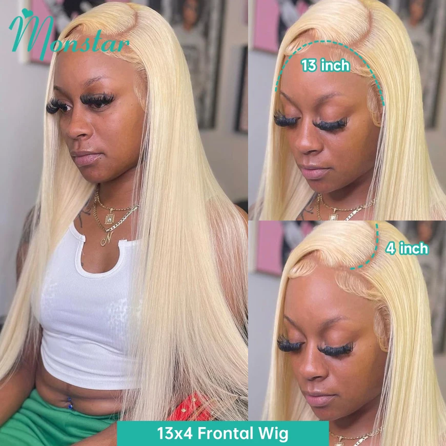 360 Full Hd Lace Front Human Hair Wig 13X6 13x4 Straight 613 Blonde Frontal Wigs For Women Preplucked Glueless Wig Ready To Wear