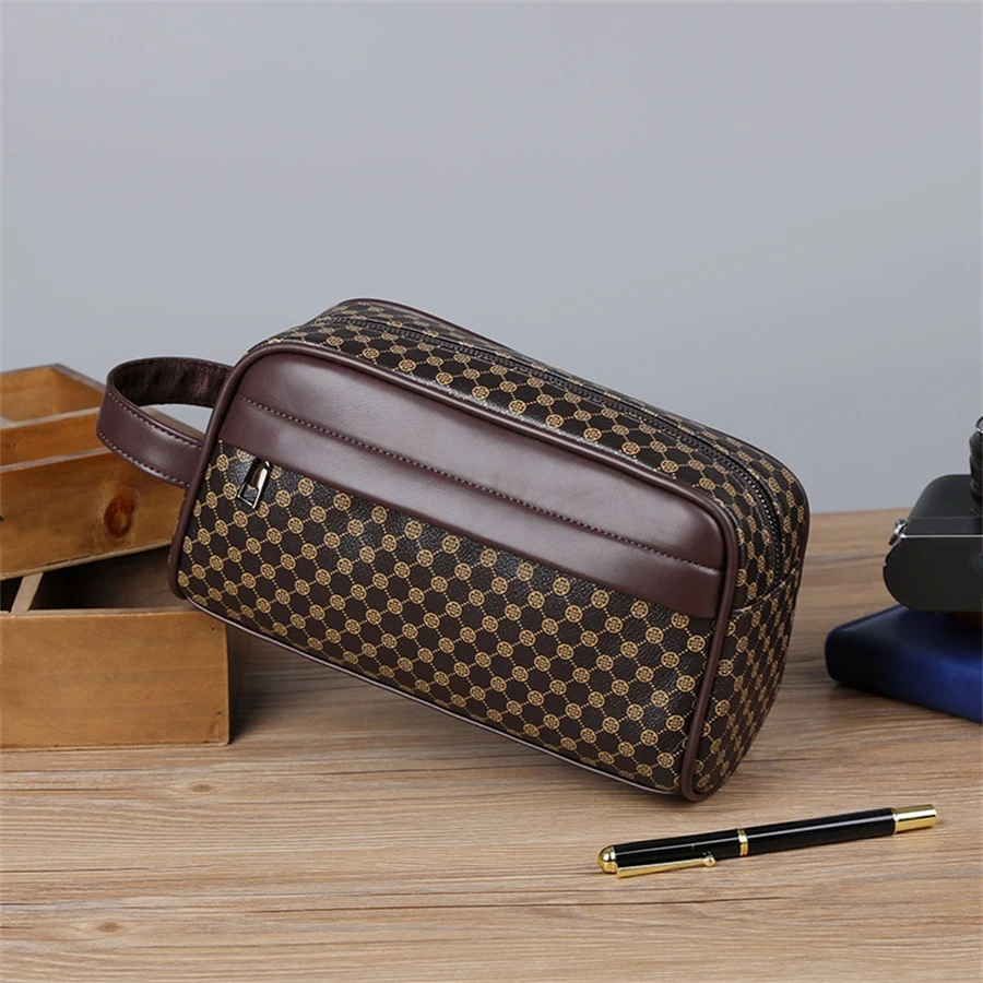 Lässig große Kapazität pu Leder Herren handtaschen Karten tasche Brieftasche Handy tasche sacoches hommes sac eine Haupt designer Luxus tasche – Detail 4