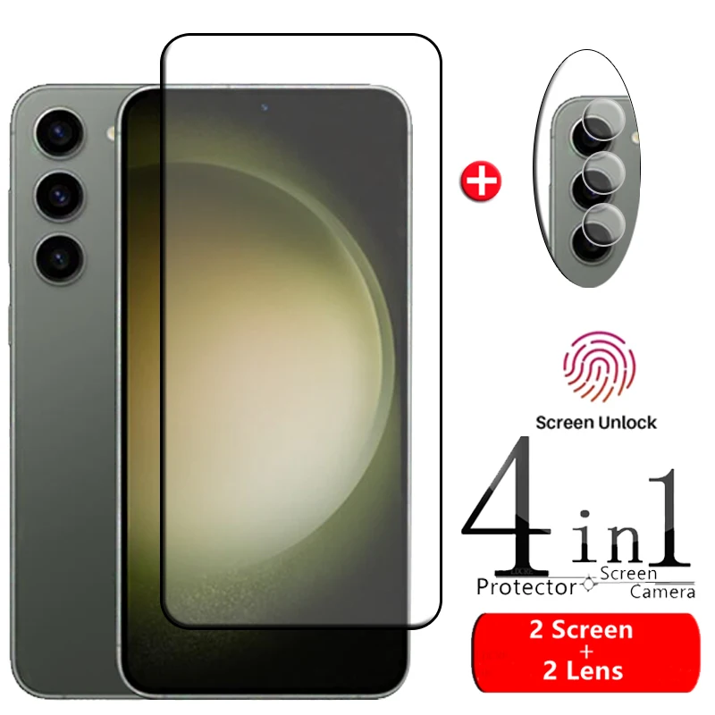 Vetro A Copertura Totale Per Samsung Galaxy S23 Plus Proteggi Schermo Samsung S23 Plus Vetro Temperato Samsung S21 Fe S22 S23 Plus Glass