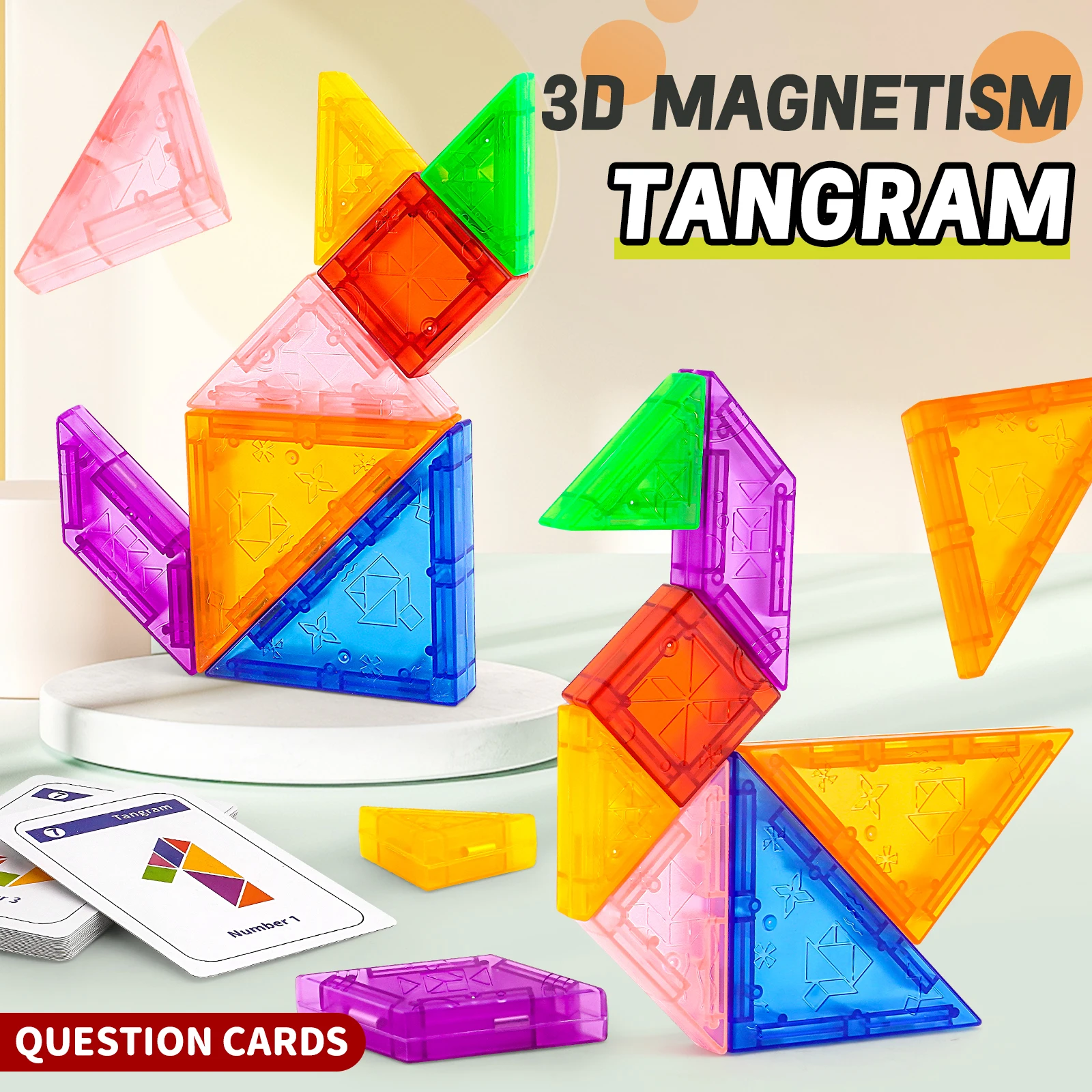 Magnetic Tangram Puzzle For Elementary School Students