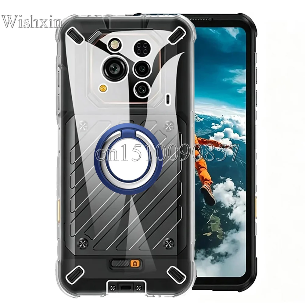Shockproof Soft TPU Kickstand Ring Holder Case