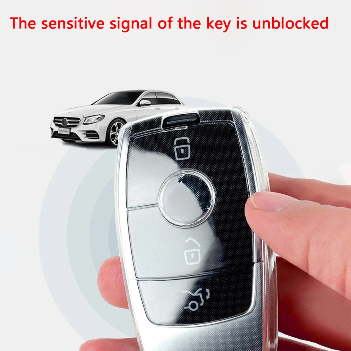 메르세데스 벤츠 A B C E S G GLA GLB GLC GLE CLA EQA EQB EQC 클래스 액세서리 용 투명 투명 TPU 자동차 스마트 키 커버 케이스