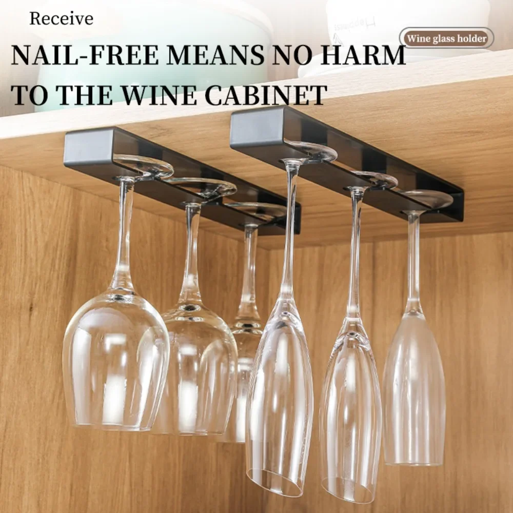 Red Wine Cup Holder, Hanging Cup Holder, Household Wine Plastic High Footed Inverted Holder