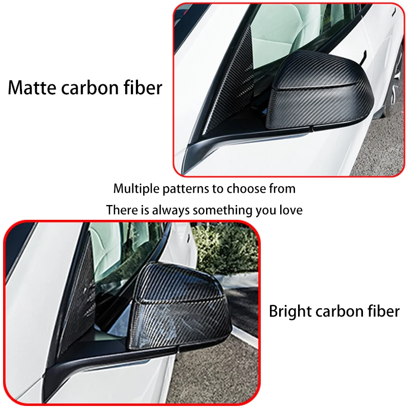 테슬라 모델 Y 주니퍼 2025+ 카본 파이버 사이드미러 커버 완벽 호환 100%  카본 파이버 사이드미러 하우징