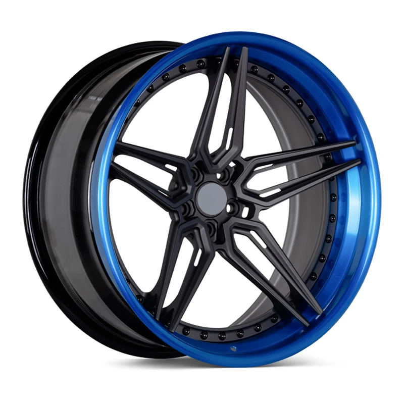 

Alloy Forged Wheels 18 19 20 21 22inch 5x114.3 CNBHRC Offroad Beadlock Brushed silver with black lip Custom For Jeep Wrangler