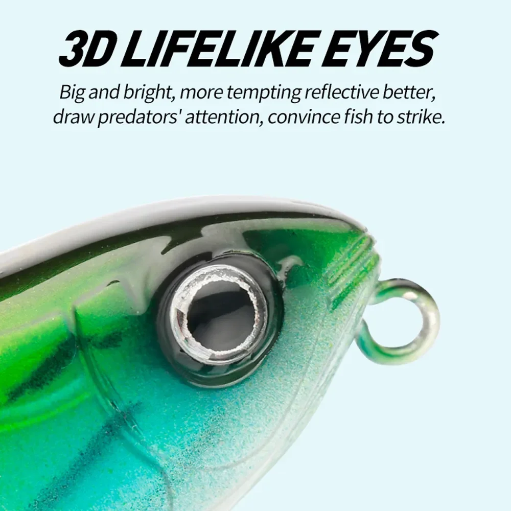 하드베이트 탑워터 펜슬 루어, 배스 낚시 태클, 잉어 페스카, 바닷물 이스카, 인공 물고기 액세서리, 75mm, 7.5g, 98mm,  13.5g - AliExpress