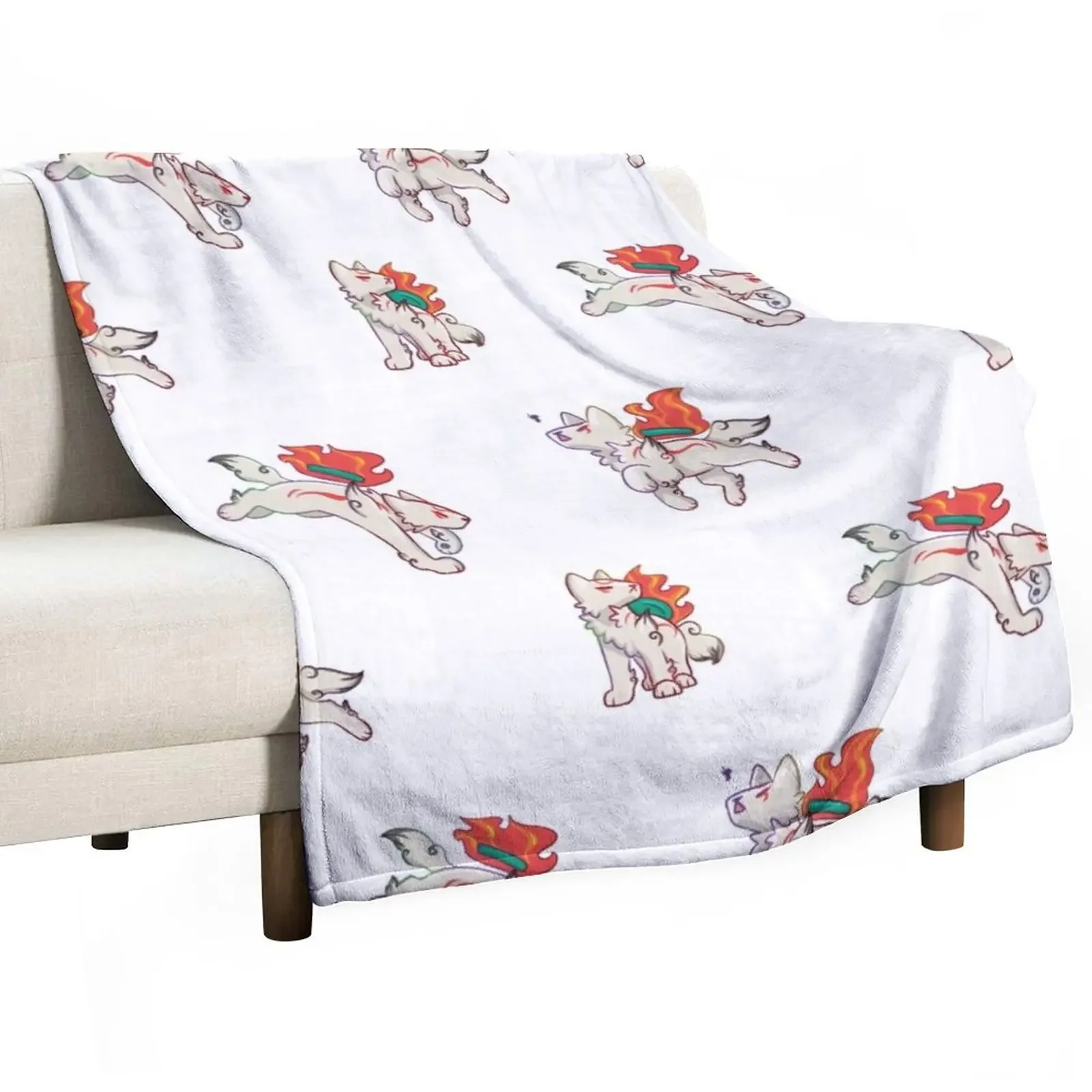 

Okami sheet amaterasu Throw Blanket Beautifuls for babies Sofa Quilt Heavy Blankets