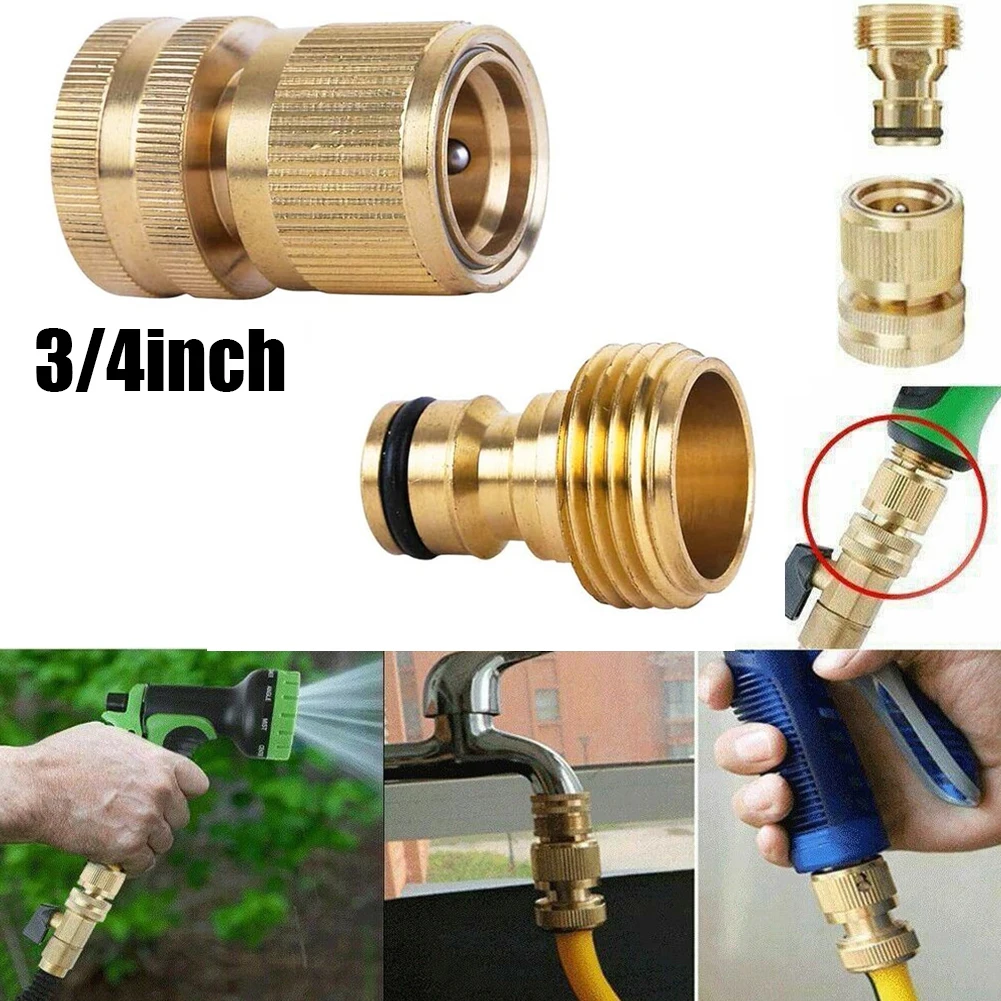 

Garden Accessories Quick Connector Garden Yard For 3/4 Inch Water Hose Male & Female Quick Connector No-Leak Connection