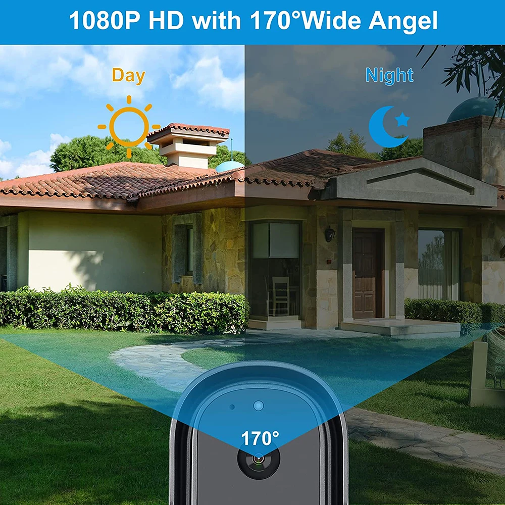 Tuya Smart Life Hd 1080P Wifi Video Deurbel Camera Bedrade Batterij Dc Ac 12-24V Aangedreven Draadloze Deurbel Met Alexa Google Home