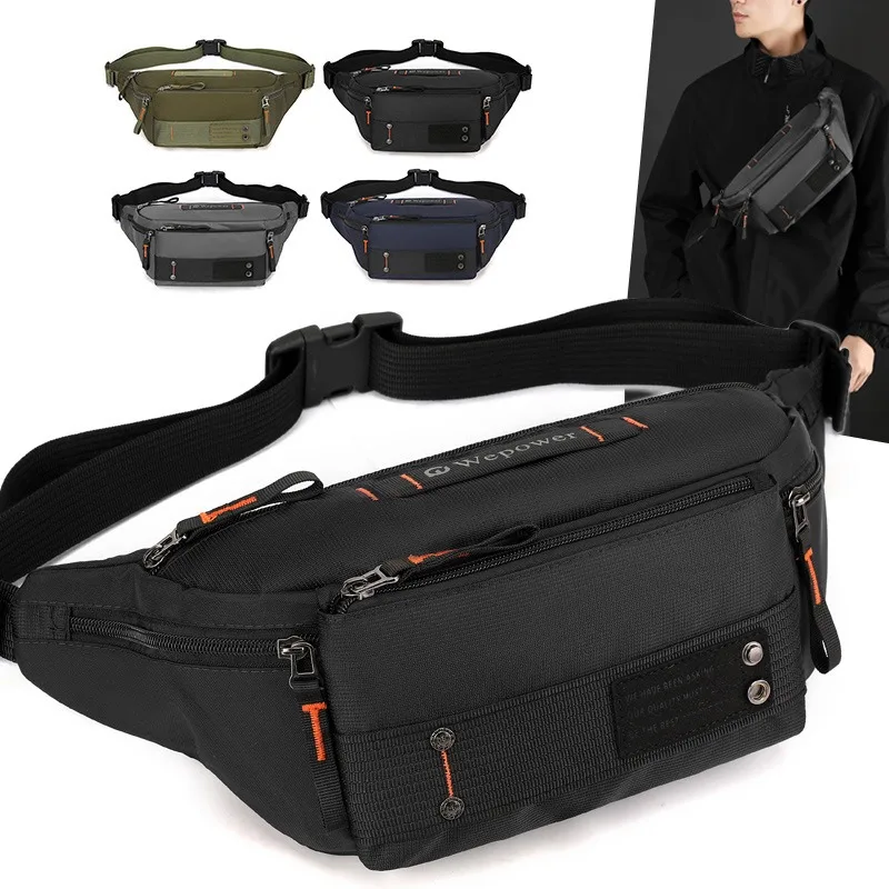 Männer Taille Pack Gürtel Tasche Kreuz körper Sling Brust Taschen Pendler Outdoor Sport Reise Klettern Nylon Männlichen Schulter Bum Hüfte Fanny Taschen