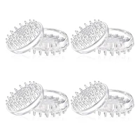 Carpet Protectors 8Pcs Spiked Caster Cups Floor Saver Pads Clear Spiked Floor Castor Cups Spiked Furniture Cup 1