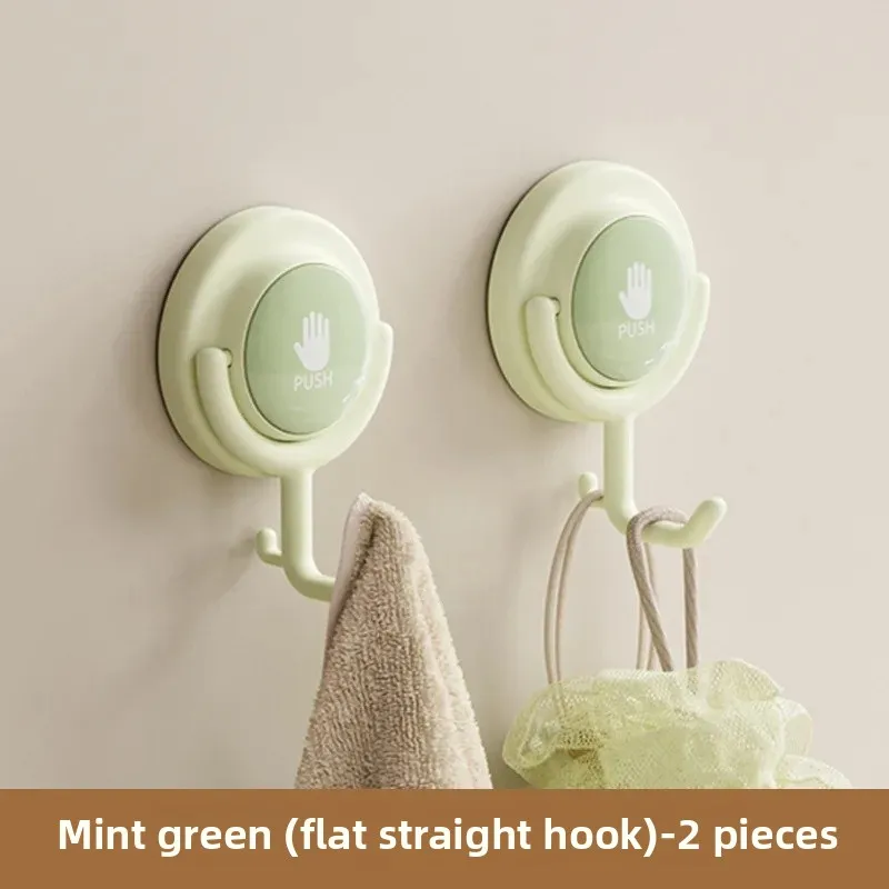 Verde menta (gancho recto) paquete de 2