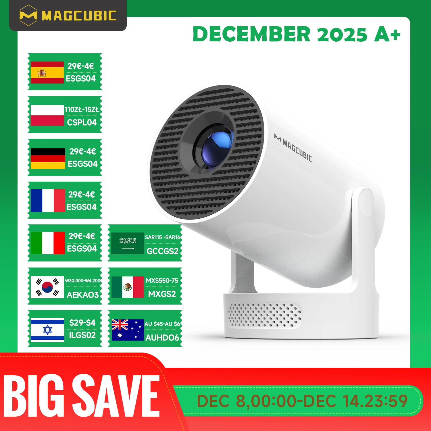 Magcubic HY300 Pro+ 8K Android 14 Portable Projector – Real-World