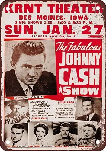 

Johnny Show Vintage Look Reproduction Metal Tin Sign 8X12 Inches