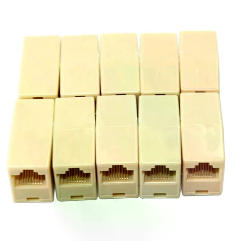 /&/RJ45 암-암 네트워크 이더넷 LAN 케이블 조이너 커넥터 새 제품 10개