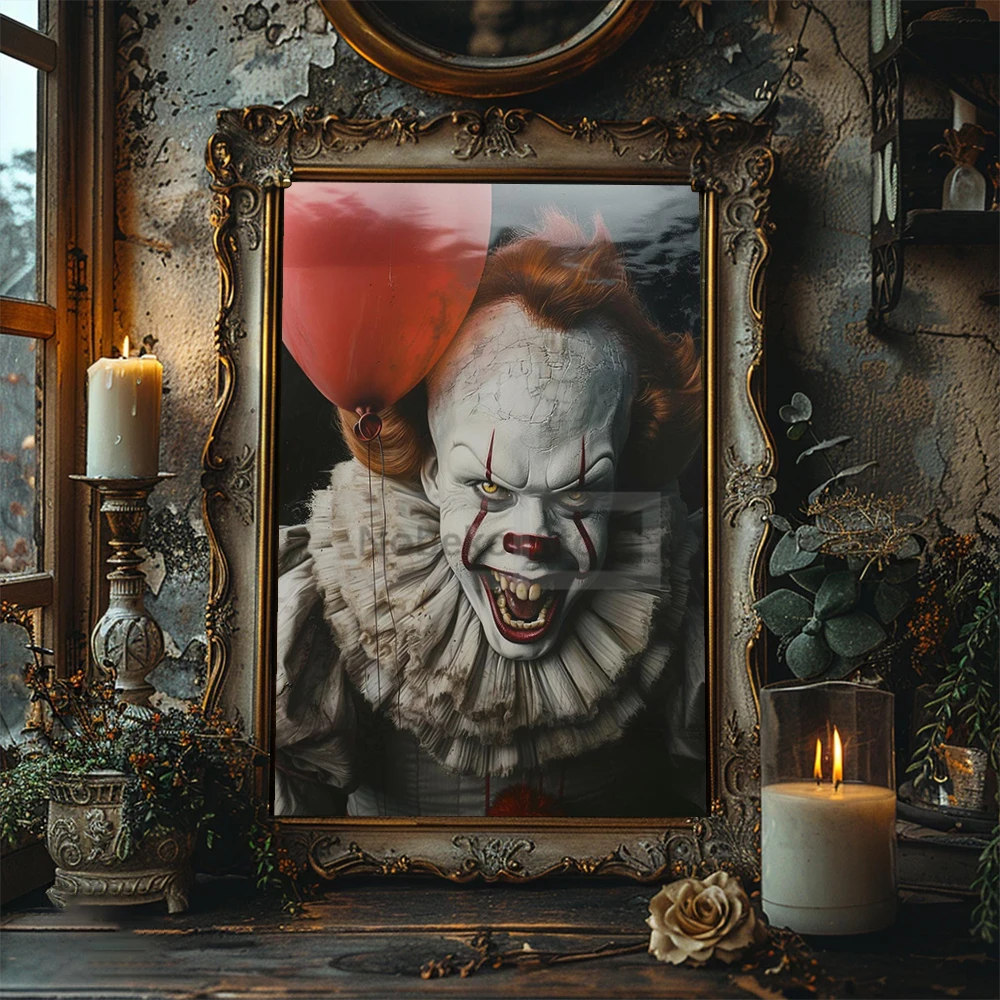 Classic Horror Movie Character Poster Gothic Darkness Prints Canvas Painting Wall Art Pictures Home Room Modern Halloween Decor 4