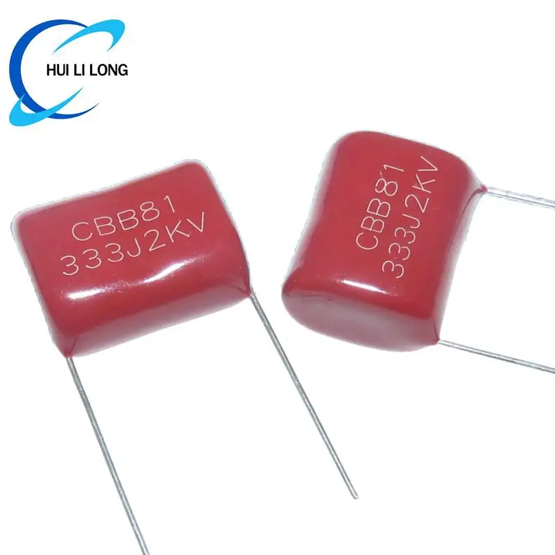 10pcs Metallized Polypropylene Film Capacitor CBB81 2000V 103J/153J/183J/223J /333J 2KV 103 153 183 223 333 Pitch 20mm