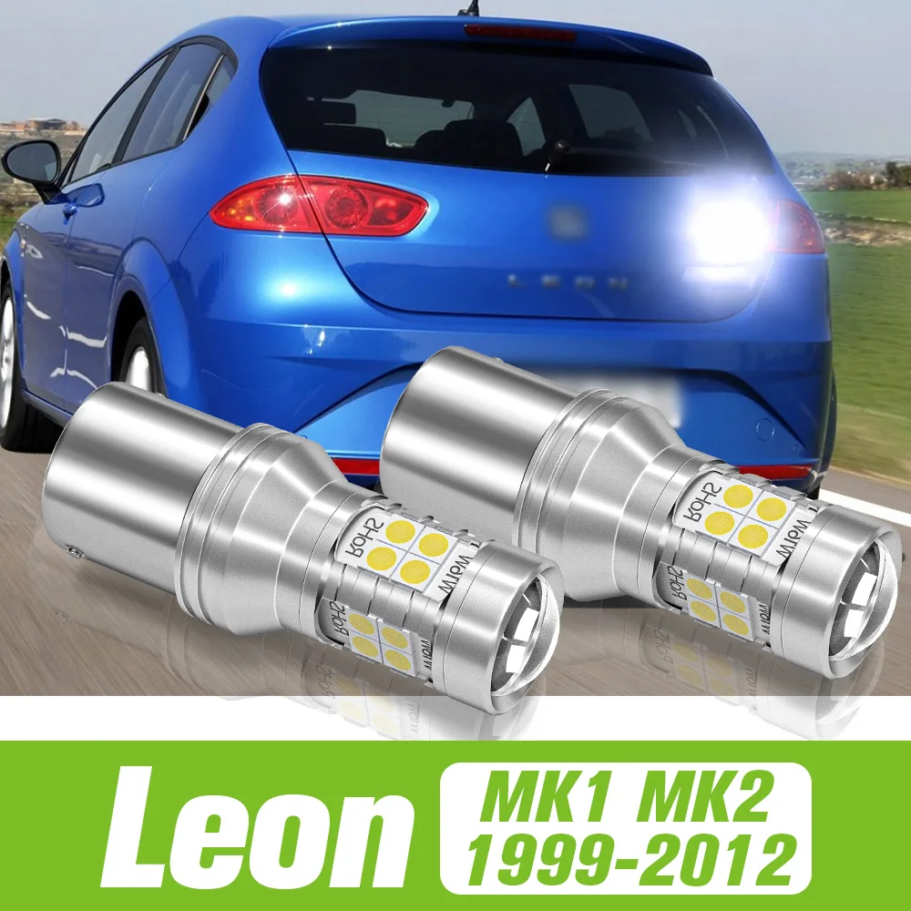 

2pcs For Seat Leon 1 MK1 1M 2 MK2 1P 1999-2012 LED Reverse Light Backup Lamp 2004 2005 2006 2007 2008 2009 2010 2011 Accessories