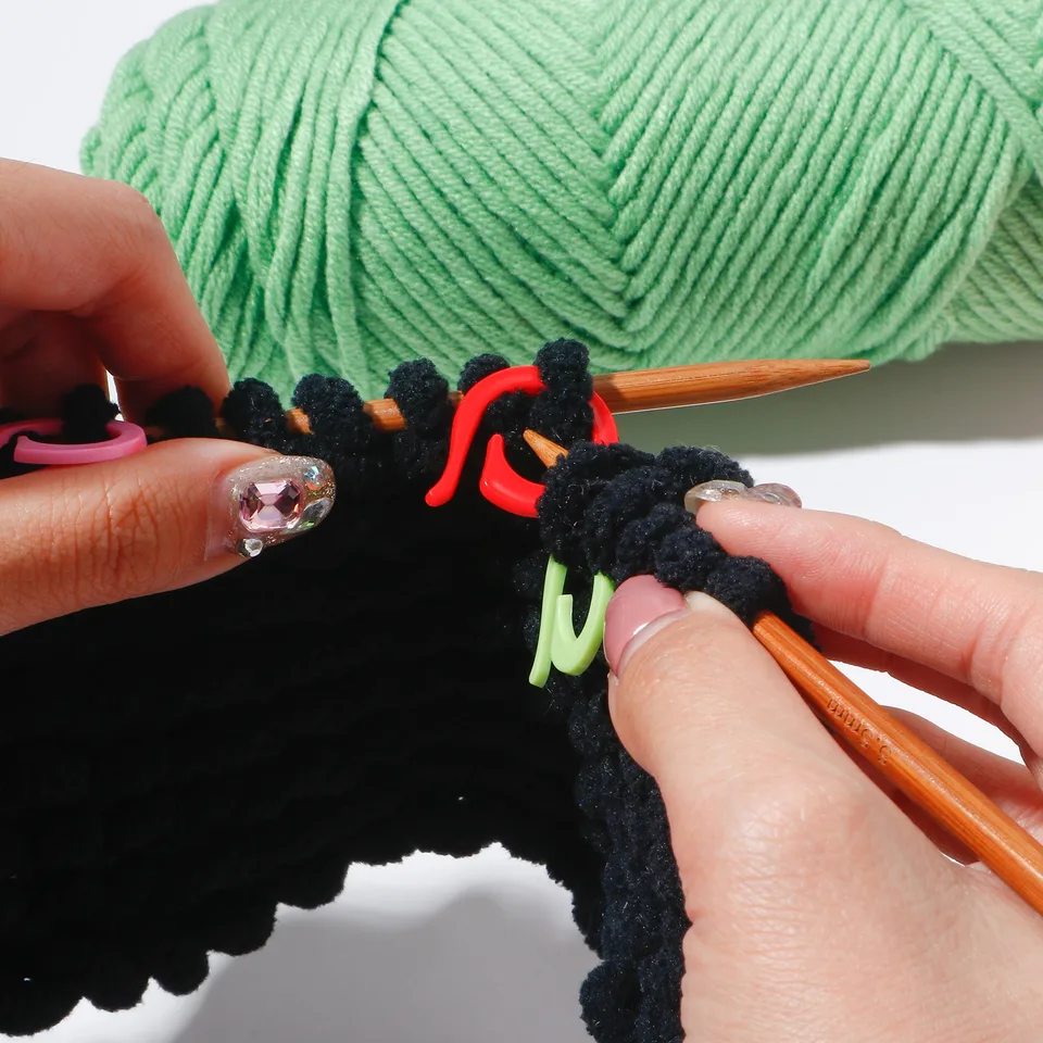 1000 pezzi marcatori a maglia, clip all'uncinetto colorate in plastica di bloccaggio marcatori per le spille di sicurezza per l'utilizzo di abbigliamento artigianale fai -da -te