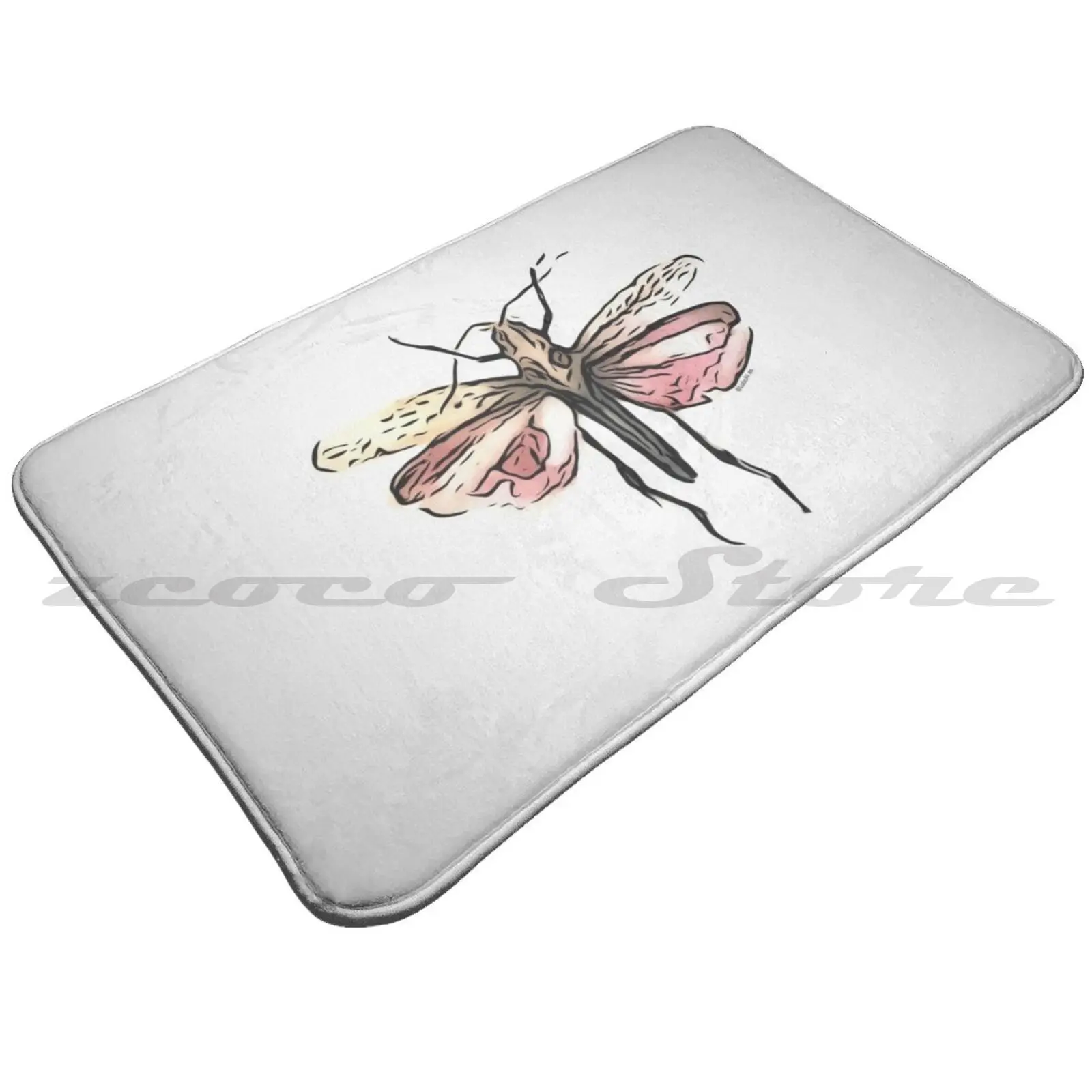 Мягкий коврик для двери Grasshopper 03 нескользящий поглощения воды карантин с узором