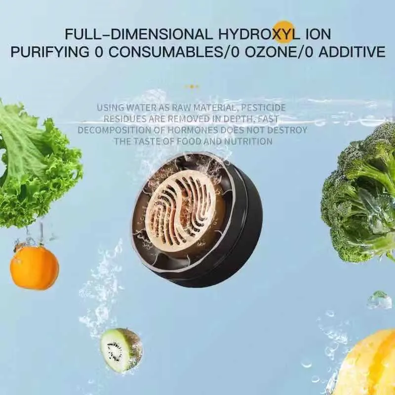 Fruit and Vegetable Purifier 1pc Home Multifunctional Washer Portable Automatic Vegetable Washer 5
