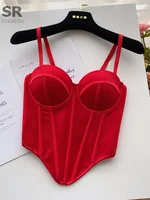 SINGREINY Fashion Sexy Camisole Women 2026 Newest Slim High Quality Bra Ladies French Sleeveless Solid Senior Summer Tank Top - Image 3