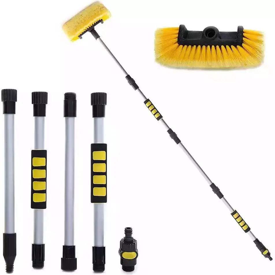 New Car Automatic Telescopic Long Rod Spray Water Brush Auto Windshield Window Wipe Glass Cleaner Washing Tool turtle wax ice