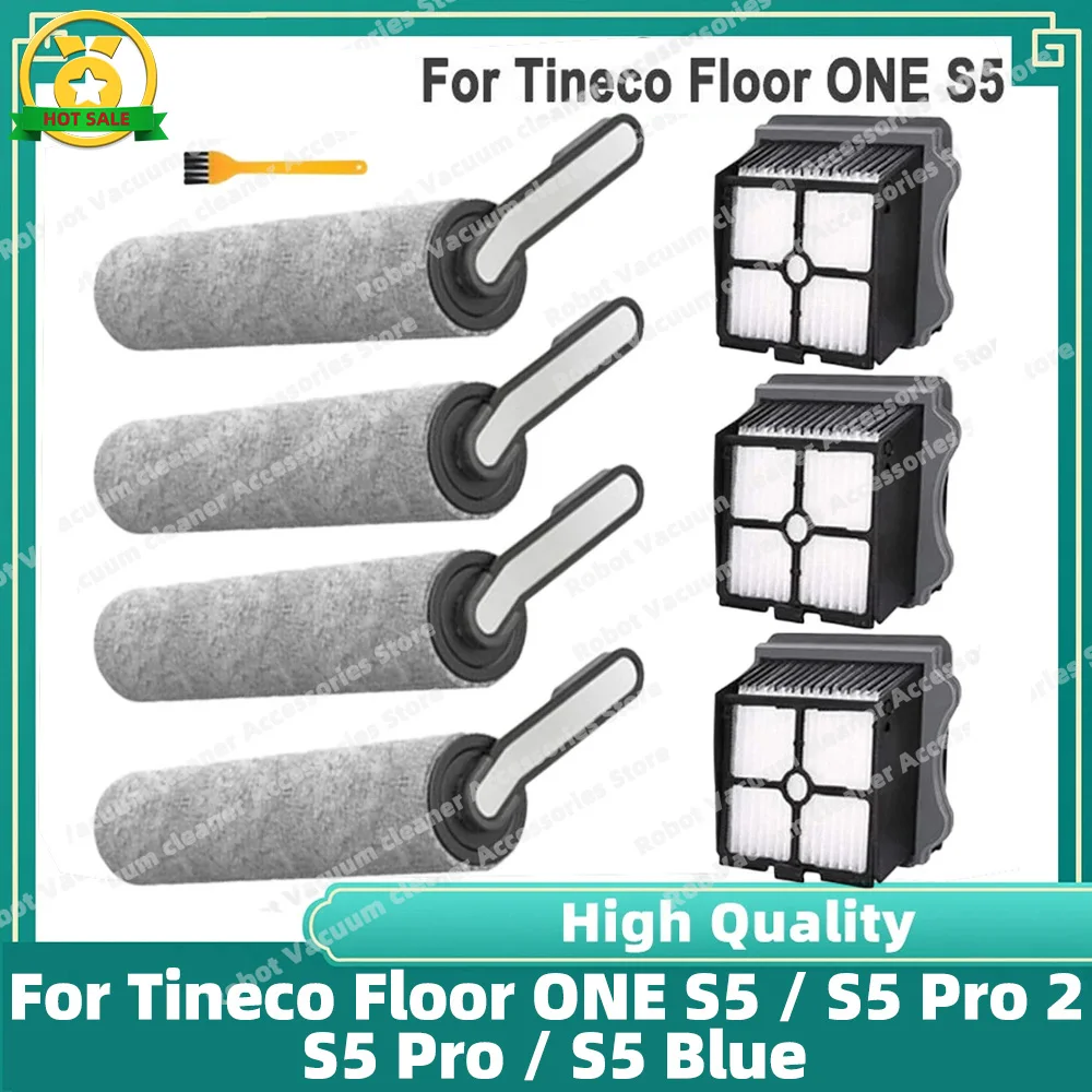 Enhanced Roller Brush and Filter for Wet and Dry Cleaning Systems