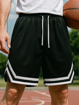 men's sports basketball shorts mesh quick dry gym shorts for summer fitness joggers casual breathable short pants scanties male