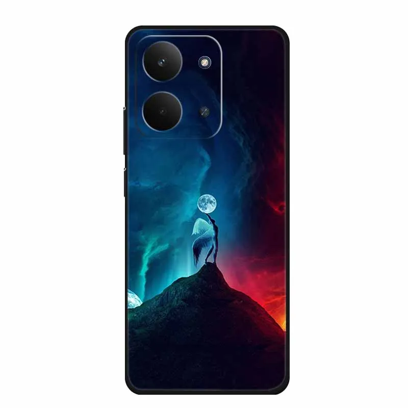 Sleek Black Silicone Soft TPU Phone Case - Protective Back Cover