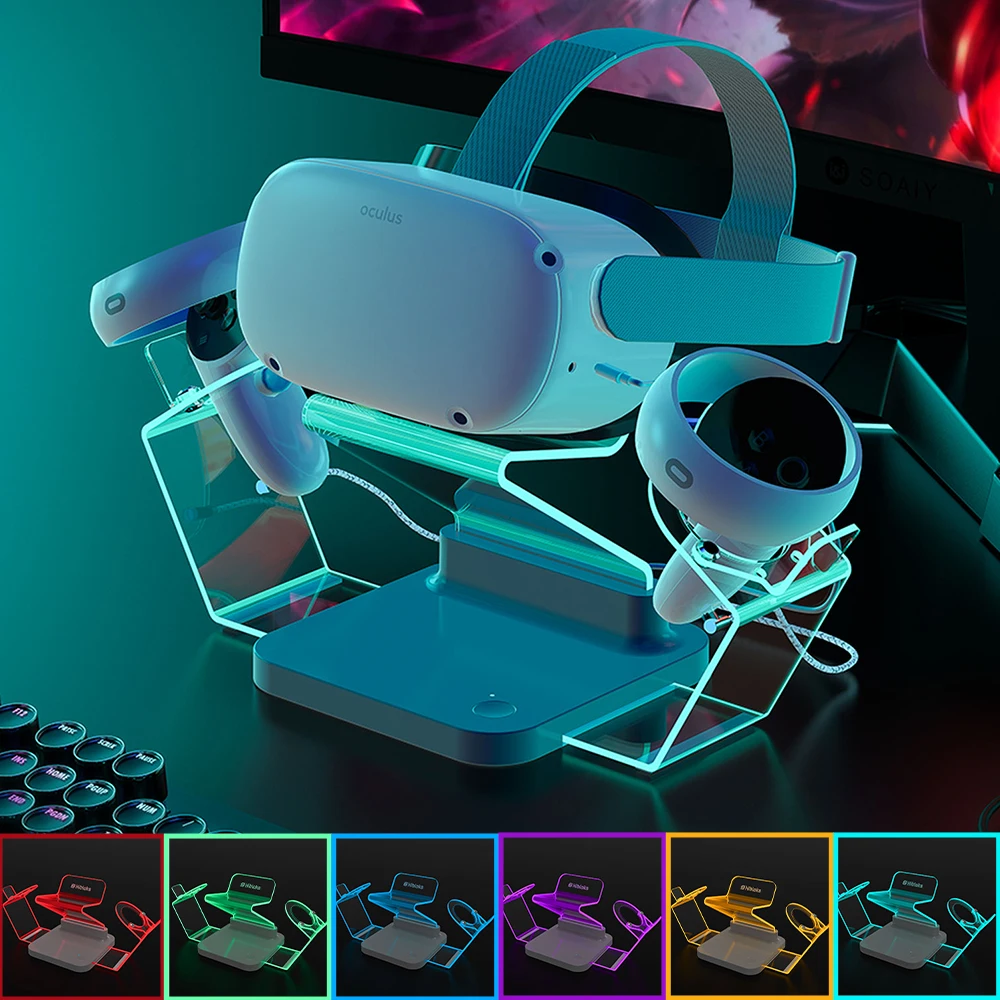 Per Oculus Quest 2 Ricarica Magnetica Dock Station Controller Supporto Per Caricabatterie Base Vr Occhiali Espositore Accessori Per Cuffie