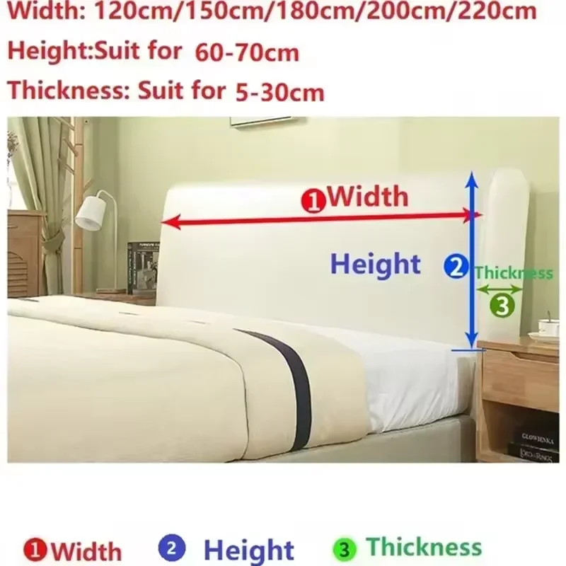 Autumn and Winter Headboard Cover Simple Wind Super Soft Padded Bed Head Cover All Inclusive Universal Bedside bed headboard cover