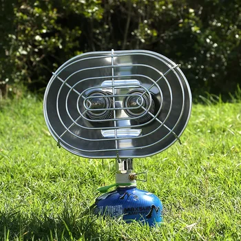 Portable Butane/Propane Gas Heater – Camping & Fishing Double Burner Infrared Stove for Heating & Drying 1