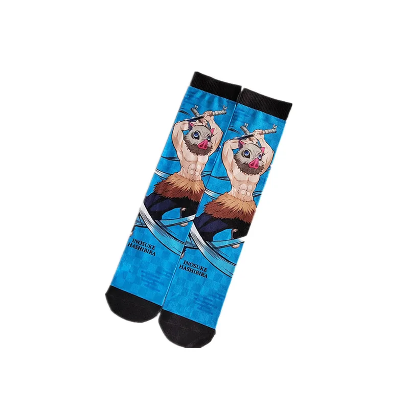 Anime Socks Anime Stockings Anime Demon Kamado Tanjirou Nezuko Agatsuma Rengoku Sockings Cosplay Cartoon Adult Breathable Socks Outdoor