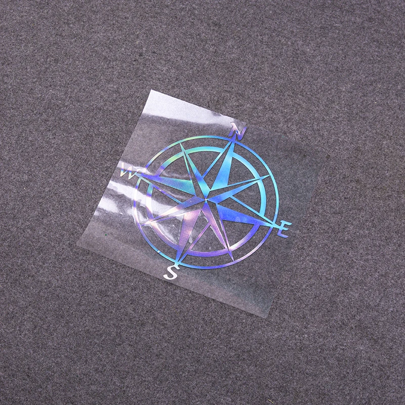 

Nautical Compass Car Sticker Geometry Laser Reflective PVC Auto Decals Water proof Creativity Car styling Decorate
