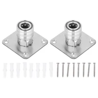 Automatic Foam Cannon Nozzle Tip Holder with 1/4 Quick Connect Foam Cannon Wall Mount Stainless Steel Pressure Washer Gun Rack 2