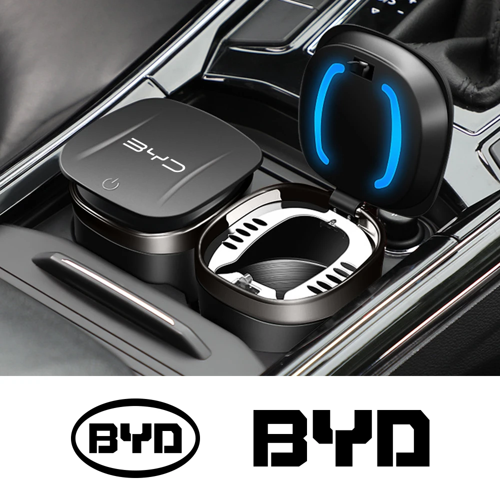 Car Ashtray Cigarette Butt Container For BYD Tang F3 E6 Atto Yuan Plus Song Max F0 G3 I3 Ea1 Dmi 2din 2014 G6 Auto Accessories