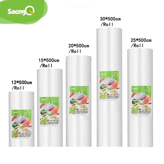 saengQ Kitchen Bags For Vacuum Food Vacuum Sealer Bag Sous Vide Storage Sealer  bag Vacuum Packaging 12/15/20/25/30 cm*500 cm - AliExpress