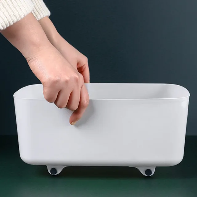 4 Pezzi Rotelle Mobili Piccole - Girevoli, Con Piastra Acciaio Adesiva, Per Secchi E Scatole