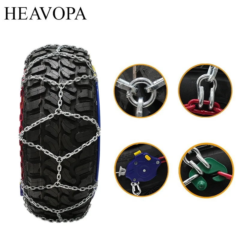All-terrain snow chains for off-road applicable to tire models of37*12.5*16.5 37*12.5*17 35*12.5R20