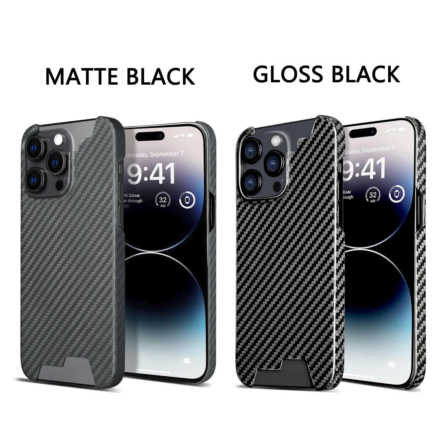 Real Carbon Fiber Case for iPhone 14 Pro Max, Protective Shockproof Slim Thin Phone Protector Cover for iPhone 14 6.7inch