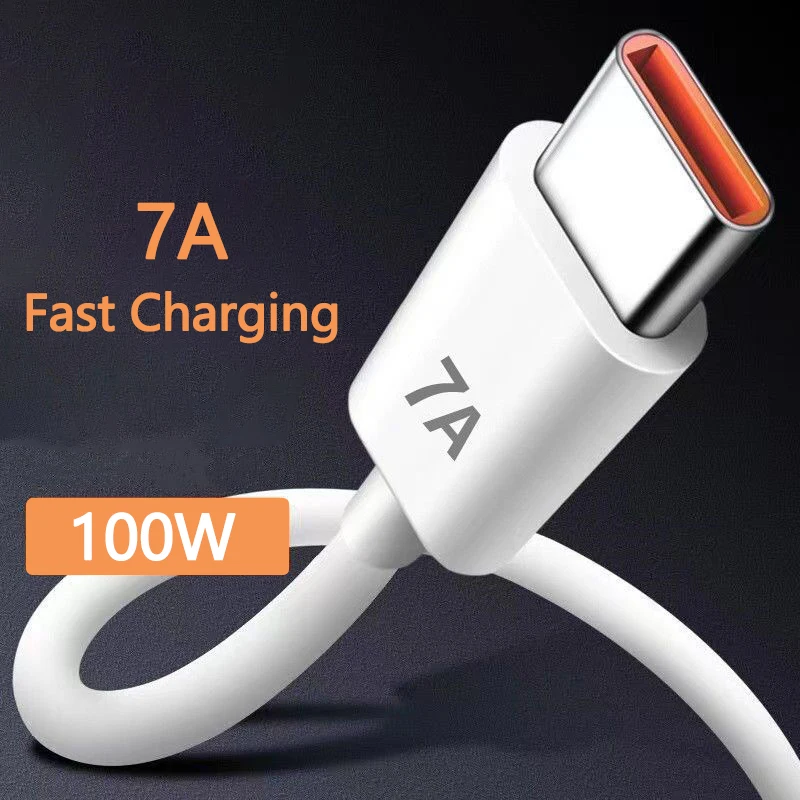 

USB-кабель для Huawei Mate 40 30 Xiaomi, 1 м, 7A, 100 Вт