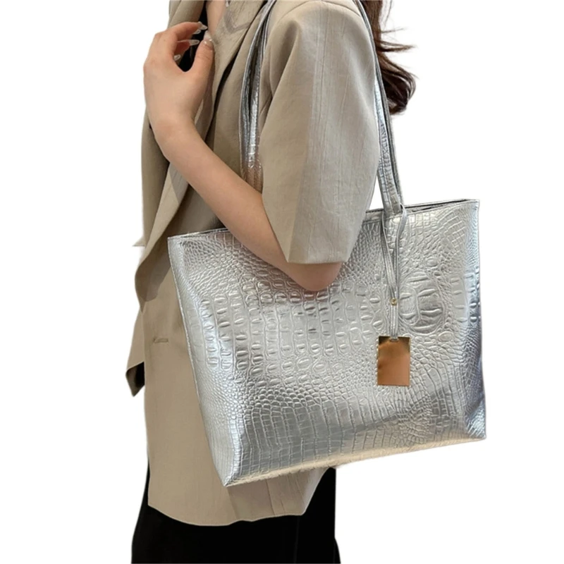 Womens Shoulder Bag Large Capacity Handbag PU Leather Shopping Dating Bag