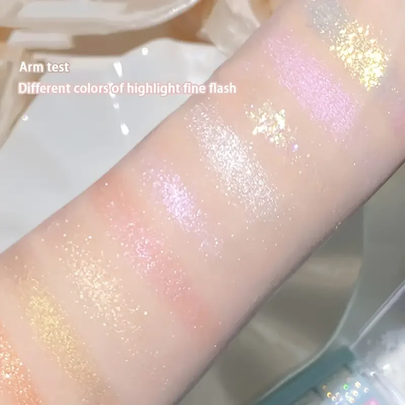 Schneeflocke 9-farben Lidschatten Palette Glitzer Und Perle Töne_voghion.com
