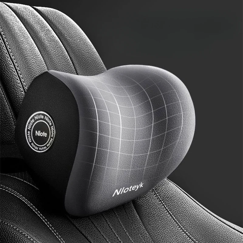 Memory Foam Pillow Car Neck Pillow Protective Lumbar Back Support Breathable Car Headrest Cushion for Stress Relief