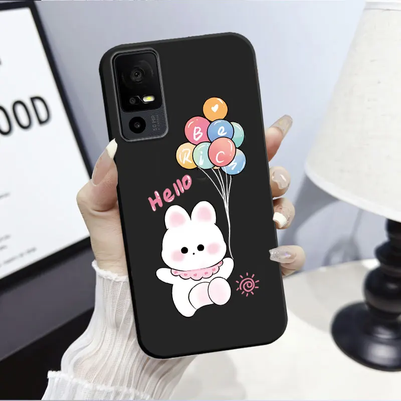 Panda Floral Soft Silicone Shockproof Phone Back Cover