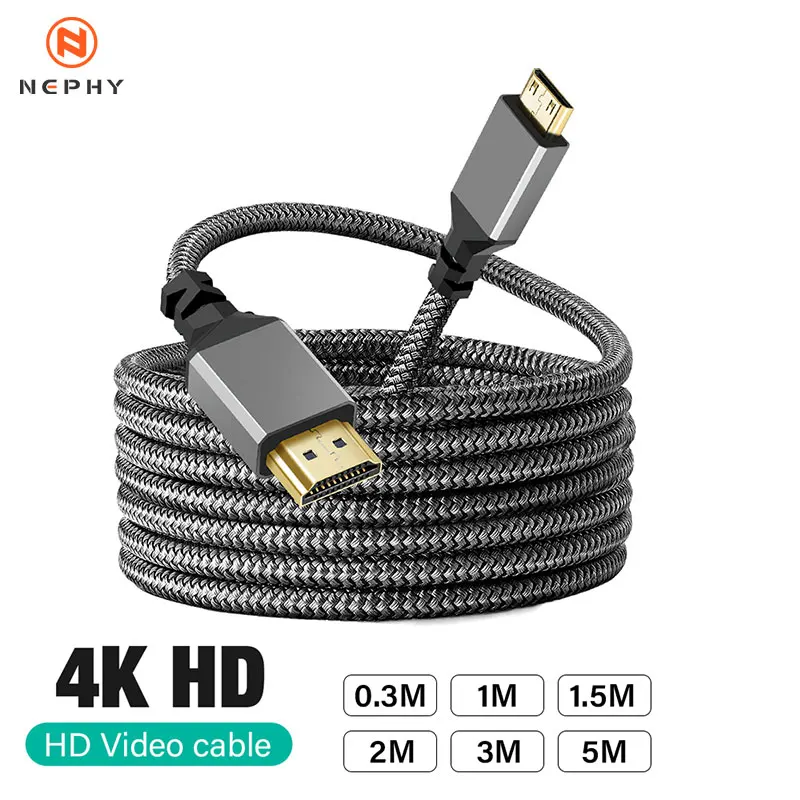 Premium 4K 60Hz Mini HDMI to HDMI Cable - Multiple Length Options